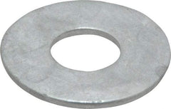 Value Collection - 3/4" Screw, Steel USS Flat Washer - 13/16" ID x 2" OD, 5/32" Thick, Galvanized Finish - Industrial Tool & Supply