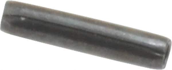 Made in USA - 1/16" Diam x 5/16" Long Coiled Spring Pin - Grade 1070-1090 Alloy Steel, Black Oxide Finish - Industrial Tool & Supply