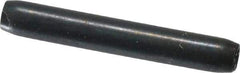 Made in USA - 1/16" Diam x 7/16" Long Coiled Spring Pin - Grade 1070-1090 Alloy Steel, Black Oxide Finish - Industrial Tool & Supply