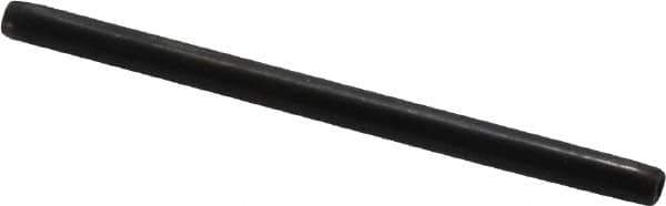 Made in USA - 1/16" Diam x 1" Long Coiled Spring Pin - Grade 1070-1090 Alloy Steel, Black Oxide Finish - Industrial Tool & Supply