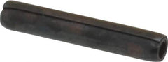 Made in USA - 3/32" Diam x 9/16" Long Coiled Spring Pin - Grade 1070-1090 Alloy Steel, Black Oxide Finish - Industrial Tool & Supply