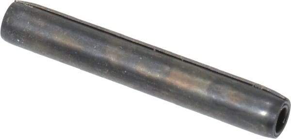 Made in USA - 3/32" Diam x 5/8" Long Coiled Spring Pin - Grade 1070-1090 Alloy Steel, Black Oxide Finish - Industrial Tool & Supply