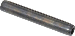 Made in USA - 3/32" Diam x 5/8" Long Coiled Spring Pin - Grade 1070-1090 Alloy Steel, Black Oxide Finish - Industrial Tool & Supply
