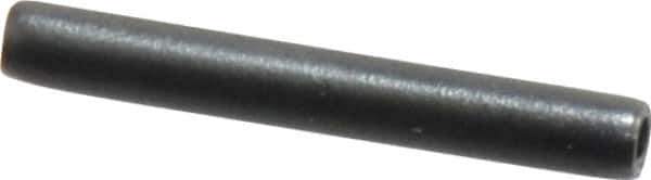 Made in USA - 3/32" Diam x 3/4" Long Coiled Spring Pin - Grade 1070-1090 Alloy Steel, Black Oxide Finish - Industrial Tool & Supply