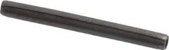 Made in USA - 3/32" Diam x 1" Long Coiled Spring Pin - Grade 1070-1090 Alloy Steel, Black Oxide Finish - Industrial Tool & Supply