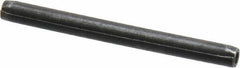 Made in USA - 3/32" Diam x 1-1/8" Long Coiled Spring Pin - Grade 1070-1090 Alloy Steel, Black Oxide Finish - Industrial Tool & Supply