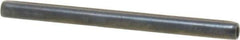 Made in USA - 3/32" Diam x 1-1/4" Long Coiled Spring Pin - Grade 1070-1090 Alloy Steel, Black Oxide Finish - Industrial Tool & Supply