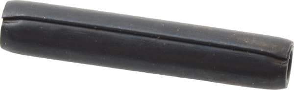 Made in USA - 1/8" Diam x 11/16" Long Coiled Spring Pin - Grade 1070-1090 Alloy Steel, Black Oxide Finish - Industrial Tool & Supply