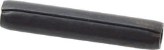 Made in USA - 1/8" Diam x 11/16" Long Coiled Spring Pin - Grade 1070-1090 Alloy Steel, Black Oxide Finish - Industrial Tool & Supply