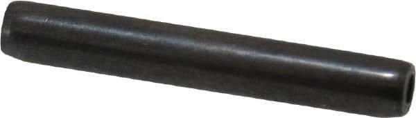 Made in USA - 1/8" Diam x 7/8" Long Coiled Spring Pin - Grade 1070-1090 Alloy Steel, Black Oxide Finish - Industrial Tool & Supply