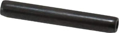 Made in USA - 1/8" Diam x 7/8" Long Coiled Spring Pin - Grade 1070-1090 Alloy Steel, Black Oxide Finish - Industrial Tool & Supply