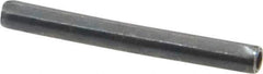 Made in USA - 1/8" Diam x 1-1/8" Long Coiled Spring Pin - Grade 1070-1090 Alloy Steel, Black Oxide Finish - Industrial Tool & Supply