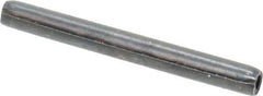 Made in USA - 1/8" Diam x 1-1/4" Long Coiled Spring Pin - Grade 1070-1090 Alloy Steel, Black Oxide Finish - Industrial Tool & Supply