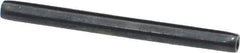 Made in USA - 1/8" Diam x 1-1/2" Long Coiled Spring Pin - Grade 1070-1090 Alloy Steel, Black Oxide Finish - Industrial Tool & Supply