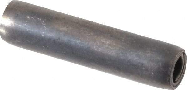 Made in USA - 5/32" Diam x 5/8" Long Coiled Spring Pin - Grade 1070-1090 Alloy Steel, Black Oxide Finish - Industrial Tool & Supply