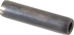 Made in USA - 5/32" Diam x 5/8" Long Coiled Spring Pin - Grade 1070-1090 Alloy Steel, Black Oxide Finish - Industrial Tool & Supply