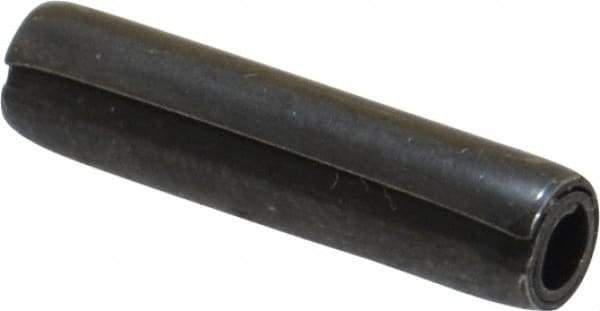 Made in USA - 5/32" Diam x 11/16" Long Coiled Spring Pin - Grade 1070-1090 Alloy Steel, Black Oxide Finish - Industrial Tool & Supply