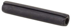 Made in USA - 5/32" Diam x 7/8" Long Coiled Spring Pin - Grade 1070-1090 Alloy Steel, Black Oxide Finish - Industrial Tool & Supply
