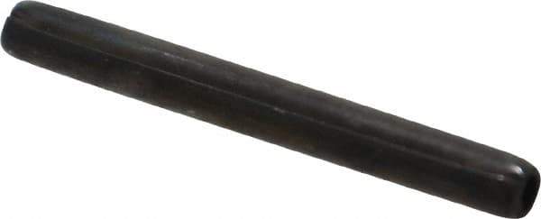 Made in USA - 5/32" Diam x 1-1/2" Long Coiled Spring Pin - Grade 1070-1090 Alloy Steel, Black Oxide Finish - Industrial Tool & Supply