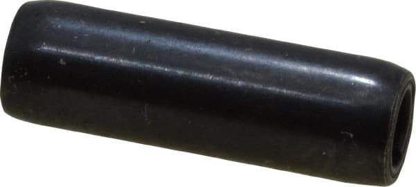 Made in USA - 3/16" Diam x 5/8" Long Coiled Spring Pin - Grade 1070-1090 Alloy Steel, Black Oxide Finish - Industrial Tool & Supply