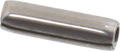 Made in USA - 3/16" Diam x 11/16" Long Coiled Spring Pin - Grade 1070-1090 Alloy Steel, Black Oxide Finish - Industrial Tool & Supply
