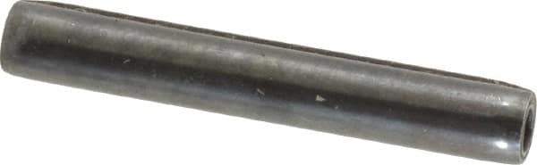 Made in USA - 3/16" Diam x 1-1/4" Long Coiled Spring Pin - Grade 1070-1090 Alloy Steel, Black Oxide Finish - Industrial Tool & Supply