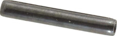 Made in USA - 3/16" Diam x 1-1/4" Long Coiled Spring Pin - Grade 1070-1090 Alloy Steel, Black Oxide Finish - Industrial Tool & Supply