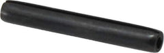 Made in USA - 3/16" Diam x 1-3/8" Long Coiled Spring Pin - Grade 1070-1090 Alloy Steel, Black Oxide Finish - Industrial Tool & Supply