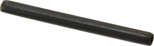 Made in USA - 3/16" Diam x 2-1/4" Long Coiled Spring Pin - Grade 1070-1090 Alloy Steel, Black Oxide Finish - Industrial Tool & Supply