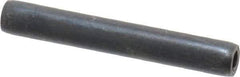 Made in USA - 7/32" Diam x 1-1/2" Long Coiled Spring Pin - Grade 1070-1090 Alloy Steel, Black Oxide Finish - Industrial Tool & Supply
