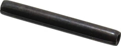 Made in USA - 7/32" Diam x 1-3/4" Long Coiled Spring Pin - Grade 1070-1090 Alloy Steel, Black Oxide Finish - Industrial Tool & Supply