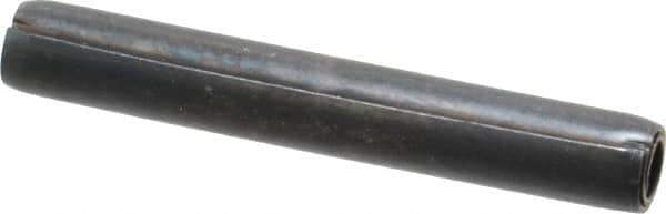 Made in USA - 1/4" Diam x 1-3/4" Long Coiled Spring Pin - Grade 1070-1090 Alloy Steel, Black Oxide Finish - Industrial Tool & Supply