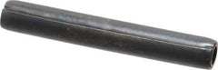 Made in USA - 1/4" Diam x 1-3/4" Long Coiled Spring Pin - Grade 1070-1090 Alloy Steel, Black Oxide Finish - Industrial Tool & Supply