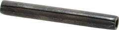 Made in USA - 1/4" Diam x 2" Long Coiled Spring Pin - Grade 1070-1090 Alloy Steel, Black Oxide Finish - Industrial Tool & Supply