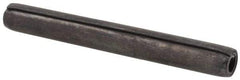 Made in USA - 1/4" Diam x 2-1/4" Long Coiled Spring Pin - Grade 1070-1090 Alloy Steel, Black Oxide Finish - Industrial Tool & Supply