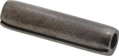 Made in USA - 5/16" Diam x 1-1/4" Long Coiled Spring Pin - Grade 1070-1090 Alloy Steel, Black Oxide Finish - Industrial Tool & Supply