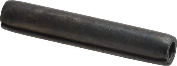 Made in USA - 5/16" Diam x 1-3/4" Long Coiled Spring Pin - Grade 1070-1090 Alloy Steel, Black Oxide Finish - Industrial Tool & Supply