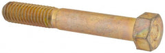 Made in USA - 7/16-14 UNC, 3" Length Under Head Hex Head Cap Screw - Industrial Tool & Supply