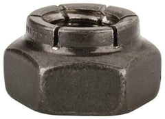 Flex-Loc - 3/8-16 UNC Grade 2 Heavy Hex Lock Nut with Expanding Flex Top - Uncoated, Meets Military Specifications - Industrial Tool & Supply