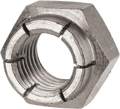 Flex-Loc - 3/4-10 UNC Grade 2 Heavy Hex Lock Nut with Expanding Flex Top - Uncoated, Meets Military Specifications - Industrial Tool & Supply