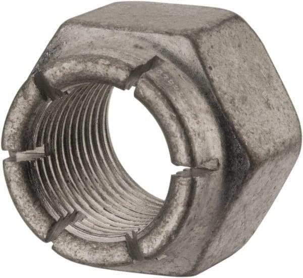 Flex-Loc - 5/8-18 UNJF Grade 2 Hex Lock Nut with Expanding Flex Top - 15/16" Width Across Flats, Cadmium-Plated Finish, Meets Military Specifications - Industrial Tool & Supply