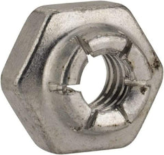 Flex-Loc - #10-24 UNJC Grade 2 Hex Lock Nut with Expanding Flex Top - Cadmium-Plated Finish, Meets Military Specifications - Industrial Tool & Supply