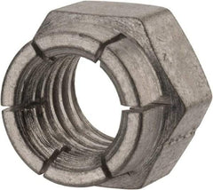 Flex-Loc - 7/16-14 UNC Grade 2 Hex Lock Nut with Expanding Flex Top - Cadmium-Plated Finish, Meets Military Specifications - Industrial Tool & Supply