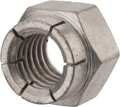 Flex-Loc - 1/2-13 UNC Grade 2 Hex Lock Nut with Expanding Flex Top - Cadmium-Plated Finish, Meets Military Specifications - Industrial Tool & Supply