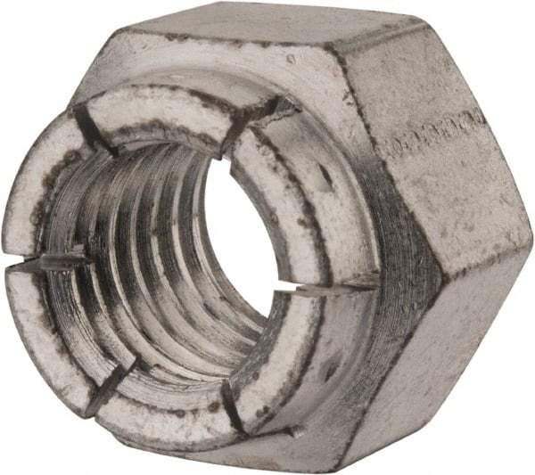 Flex-Loc - 5/8-11 UNC Grade 2 Hex Lock Nut with Expanding Flex Top - Industrial Tool & Supply