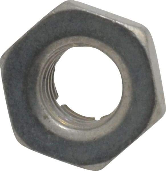 Flex-Loc - 1/4-28 UNJF Grade 2 Hex Lock Nut with Expanding Flex Top - 7/32" High, Cadmium-Plated Finish, Meets Military Specifications - Industrial Tool & Supply