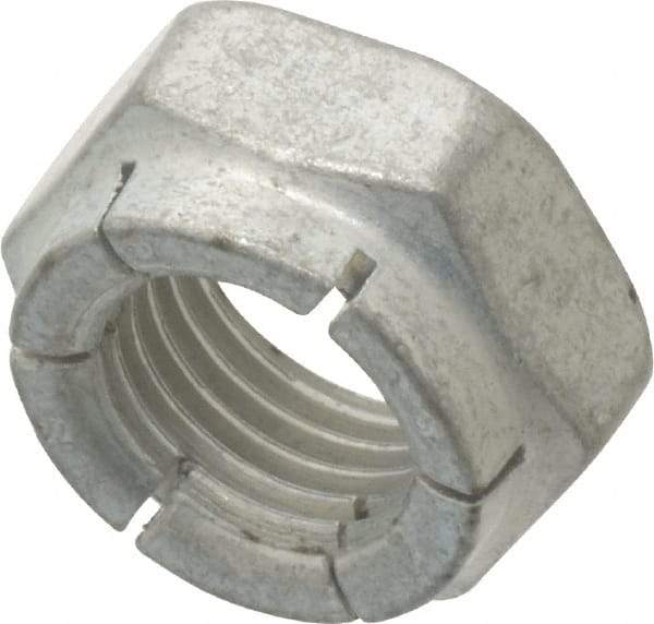 Flex-Loc - 3/8-24 UNJF Grade 2 Hex Lock Nut with Expanding Flex Top - 9/32" High, Cadmium-Plated Finish, Meets Military Specifications - Industrial Tool & Supply