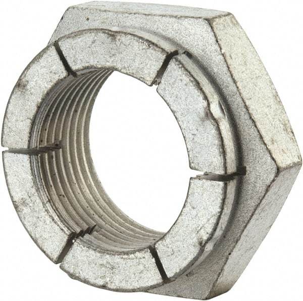 Flex-Loc - 1-14 UNJS Grade 2 Hex Lock Nut with Expanding Flex Top - 1-7/16" Width Across Flats, Cadmium-Plated Finish, Meets Military Specifications - Industrial Tool & Supply