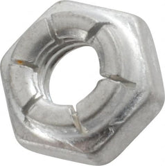 Flex-Loc - 1/4-20 UNC Grade 2 Hex Lock Nut with Expanding Flex Top - Industrial Tool & Supply