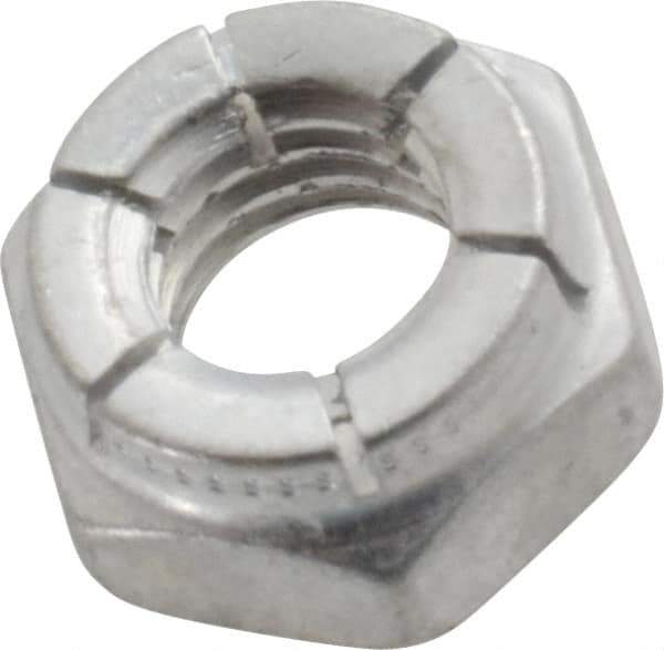 Flex-Loc - 5/16-18 UNC Grade 2 Hex Lock Nut with Expanding Flex Top - 17/64" High, Cadmium-Plated Finish, Meets Military Specifications - Industrial Tool & Supply